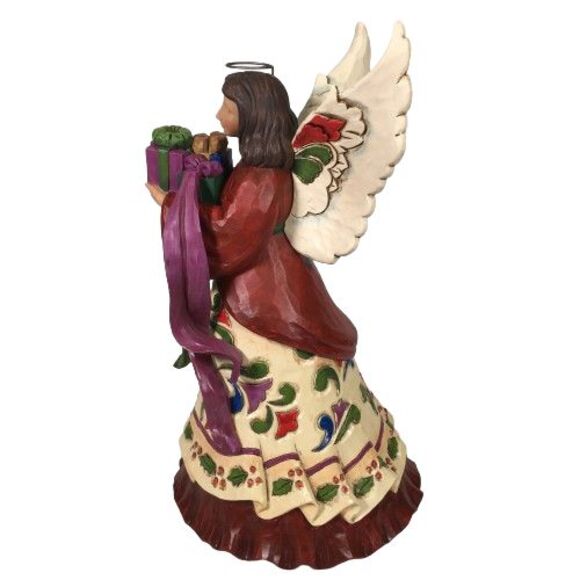 Jim Shore A Giving Spirit Has No End Angel Figurine w/Presents Gifts 4049793 NIB - Picture 7 of 16